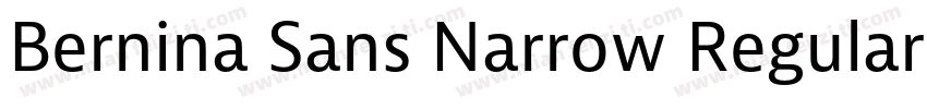 Bernina Sans Narrow Regular字体转换